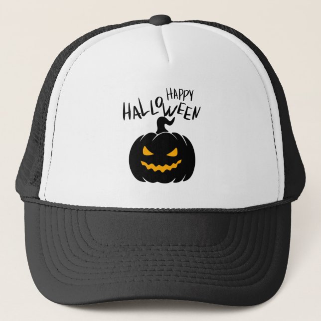 Happy Halloween hat trucker (Front)