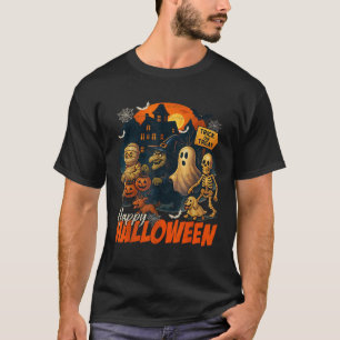 Happy Halloween Haunted House Halloween Costume Me T-Shirt