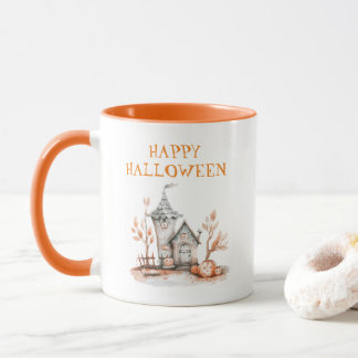 Happy Halloween Haunted House Mug