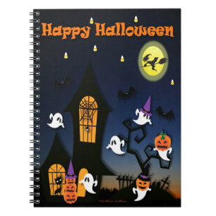 Happy Halloween Haunted House Notebook