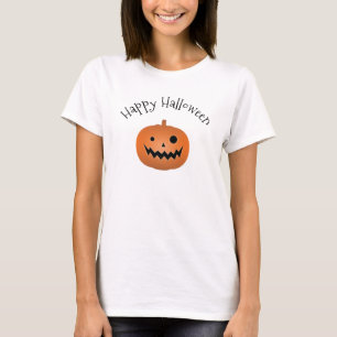 Happy Halloween Haunted Jack O Lantern Pumpkin T-Shirt