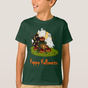  Happy Halloween Haunted Scene T-Shirt