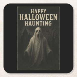 Happy Halloween Haunting - Spooky Table Coasters