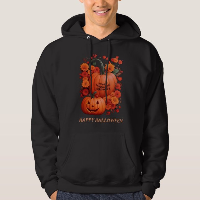 happy halloween heart hoodie (Front)