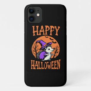 Happy Halloween Hedgehog Witch iPhone 11 Case