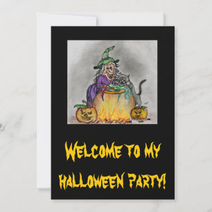 Happy Halloween Hexen Invitation