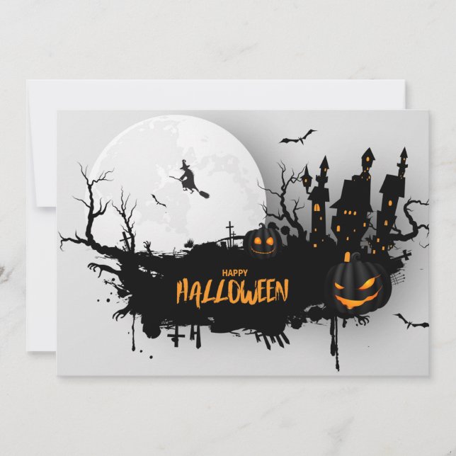 Happy Halloween  Holiday Card (Front)