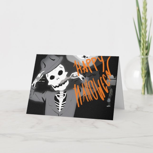 Happy Halloween Holiday Card (Front)