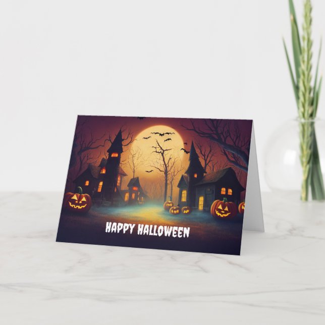 happy halloween holiday card (Front)