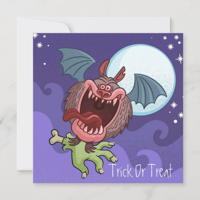 Happy Halloween Holiday Card (Front)