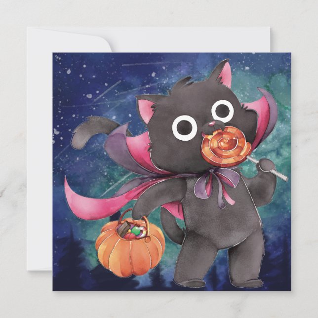 Happy Halloween Holiday Card (Front)