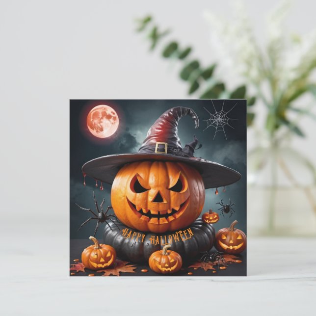 Happy Halloween Holiday Card (Standing Front)