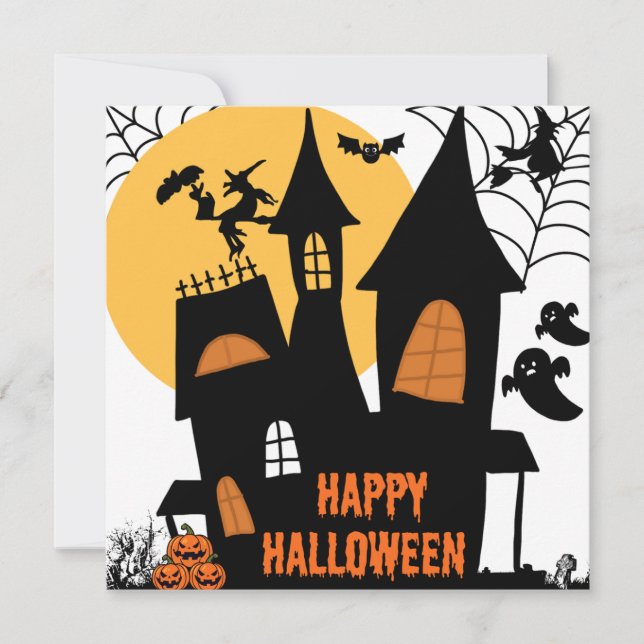 Happy Halloween  Holiday Card (Front)