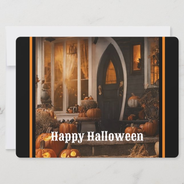 Happy Halloween Home Collection Holiday Card (Front)
