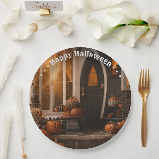 Happy Halloween Home Collection Paper Plate (Wedding)