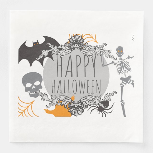 Happy Halloween - Horror Napkin (Front)