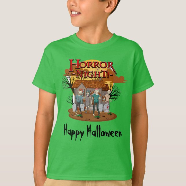  Happy Halloween Horror Night T-Shirt (Front)