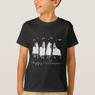 Happy Halloween Horse Ghost 2025  T-Shirt