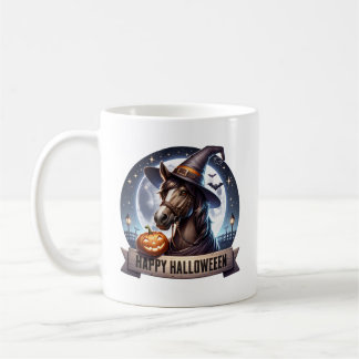 Happy Halloween Horse Mug, Halloween Gift, Animal Coffee Mug