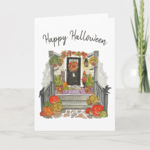 Happy Halloween House Card