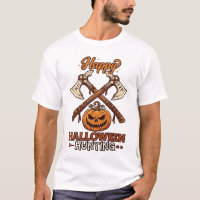Happy Halloween Hunting Crossed Axes Pumpkin Runes