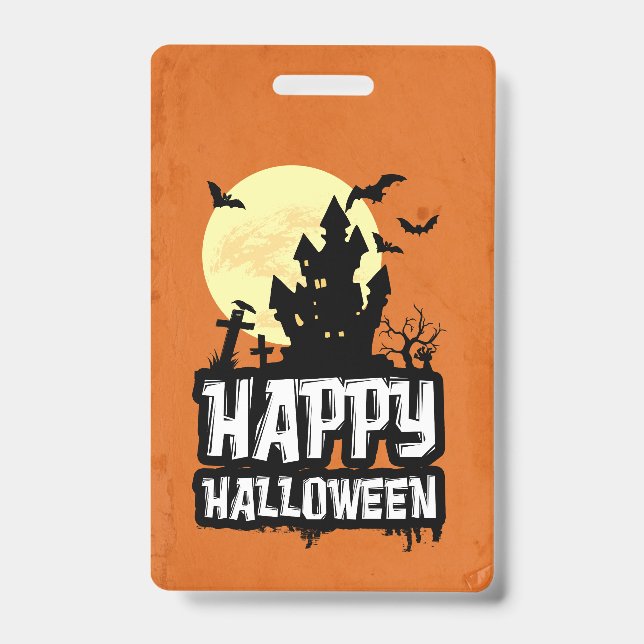 Happy Halloween ID Badge (Front)