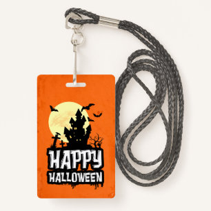 Happy Halloween ID Badge