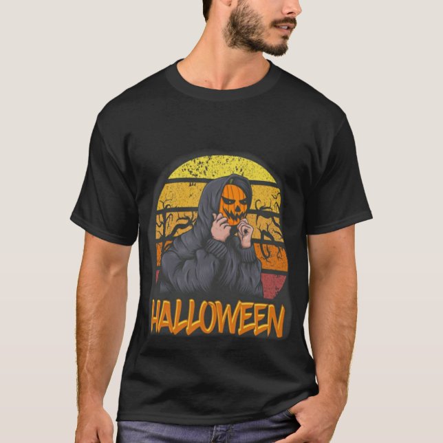 Happy Halloween images T-shirt trendy and cute (Front)