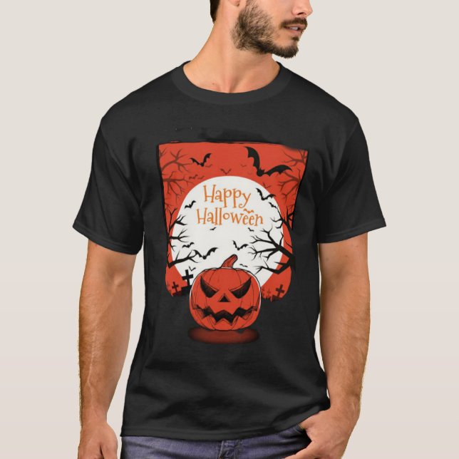 Happy Halloween images T-shirt trendy and cute (Front)
