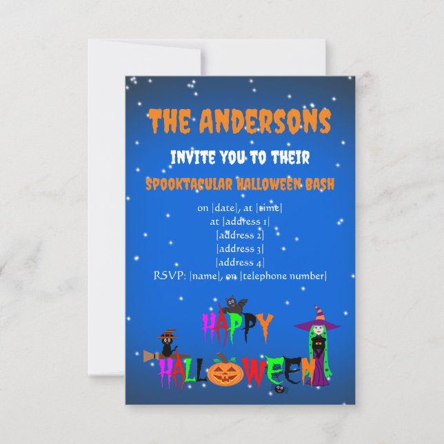 Happy Halloween Invitation (Front)