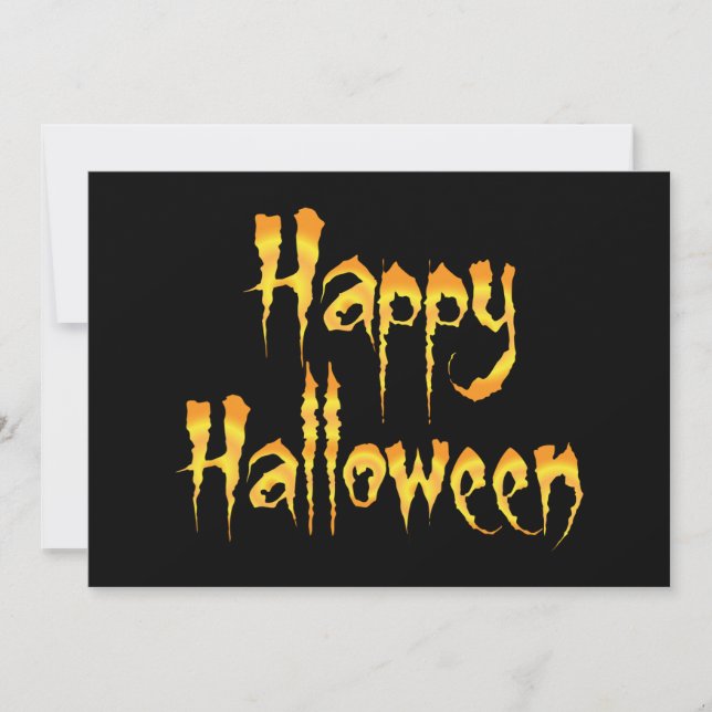 Happy Halloween Invitation (Front)