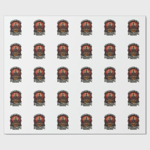Happy Halloween Is Everyday Haunted Castle Pumpkin Wrapping Paper