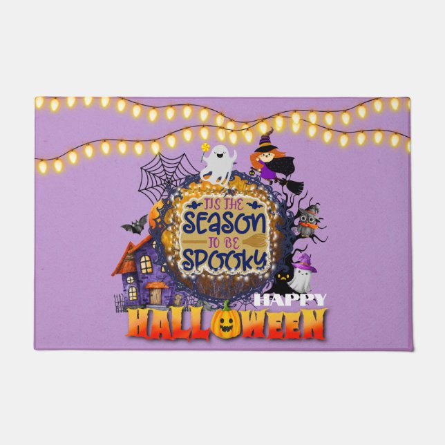 Happy Halloween It's Spooky Season Celebration Doormat (Front)
