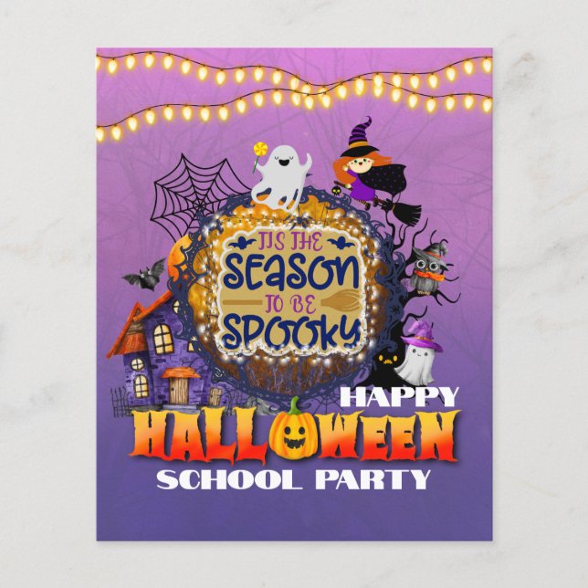 Happy Halloween It's Spooky Season Celebration Flyer (Front)
