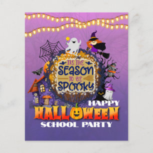 Happy Halloween It's Spooky Season Celebration Flyer