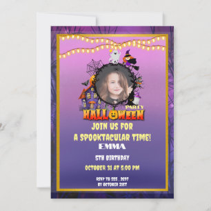 Happy Halloween It's Spooky Season Celebration Invitation