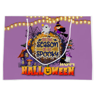 Happy Halloween It's Spooky Season Celebration Large Gift Bag