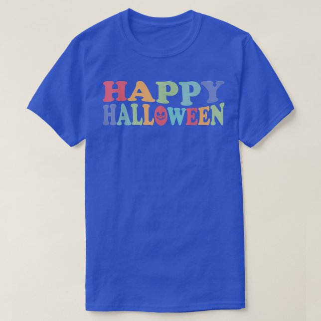 Happy Halloween Jack O Lantern Face Costume Men Wo T-Shirt (Design Front)