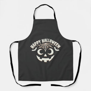 Happy Halloween Jack-O-Lantern Face Design_1 Apron
