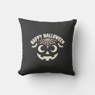 Happy Halloween Jack-O-Lantern Face Design_1 Cushion