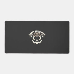 Happy Halloween Jack-O-Lantern Face Design_1 Desk Mat