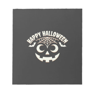 Happy Halloween Jack-O-Lantern Face Design_1 Notepad