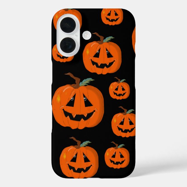 Happy Halloween Jack O Lantern Illustrative Art Case-Mate iPhone Case (Back)