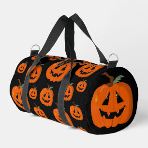 Happy Halloween Jack O Lantern Illustrative Art Duffle Bag