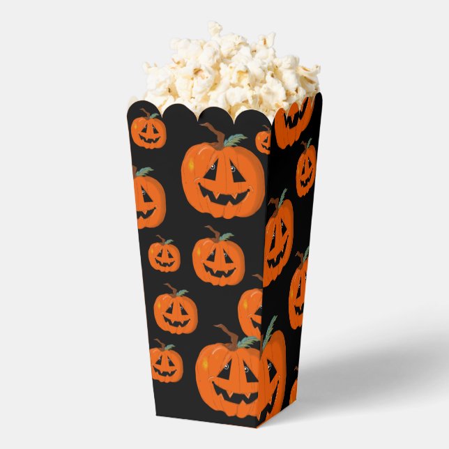Happy Halloween Jack O Lantern Illustrative Art Favour Box (Popped)