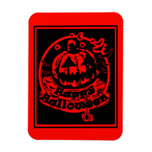 Happy Halloween Jack O Lantern  Magnet
