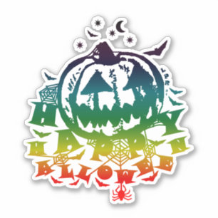 Happy Halloween Jack O Lantern Multi Colour