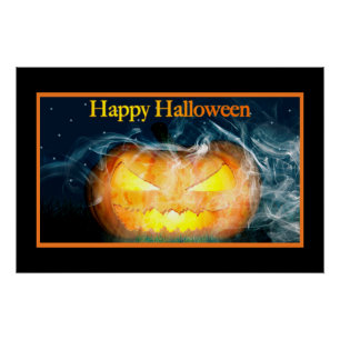 Happy Halloween Jack-o-lantern Poster