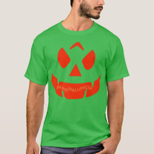 Happy Halloween Jack O' Lantern Pumpkins Face T-Shirt