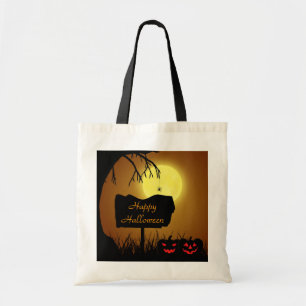 Happy Halloween Jack O Lantern Pumpkins - Tote